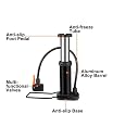 Oblivion Tyre Inflator for Car and Bike 1 Pc – Multicolor Foldable Mini Manual Foot Air Pump with Anti-Skid Pedal & Dual Multi-Functional Valve & Gas Needle, Portable for Ball Camping Gear & Emergency gallery image