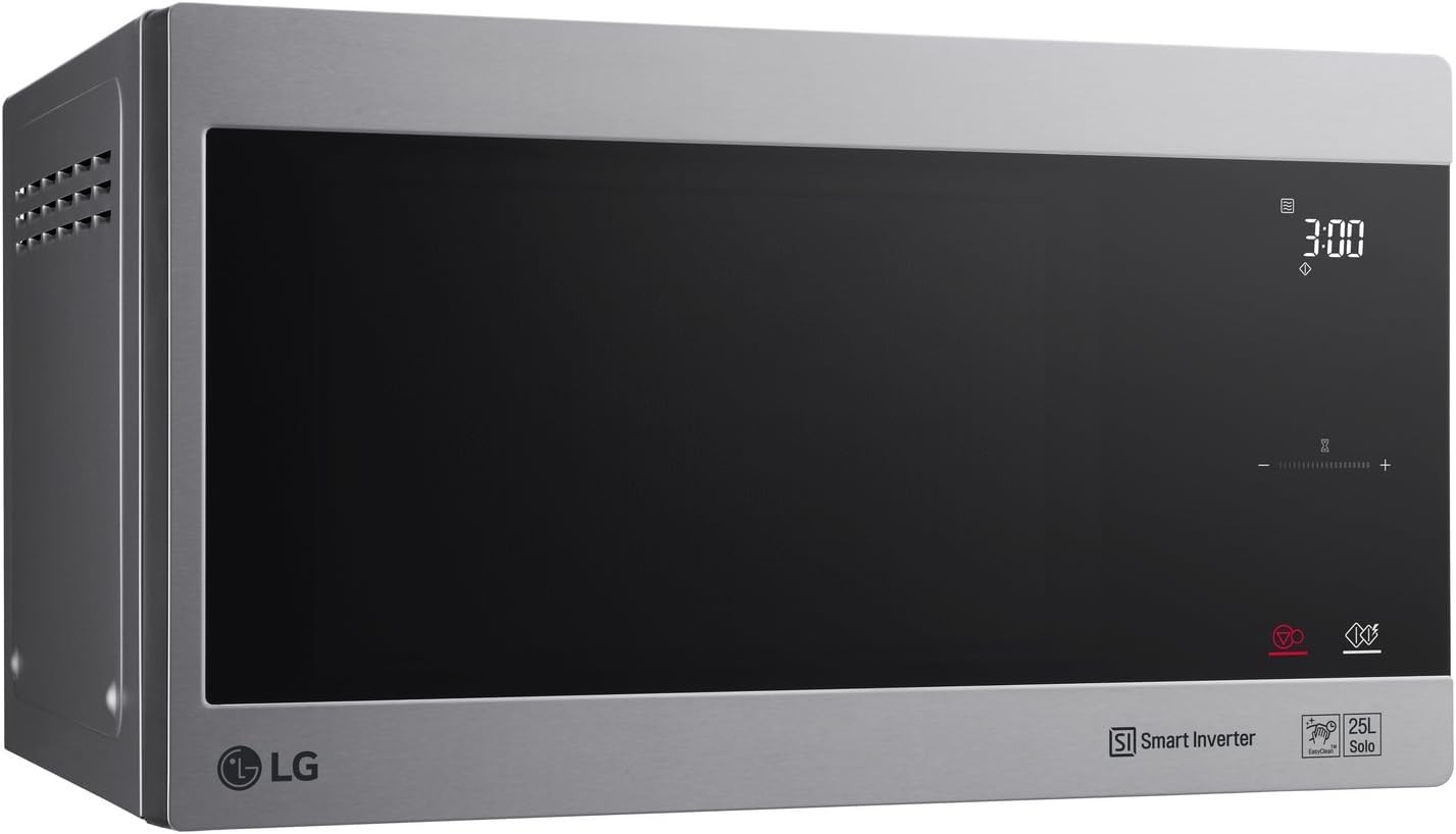 LG MS2595CIS Mikrowelle 25 Liter 1000 W Smart Inverter Technologie Silber