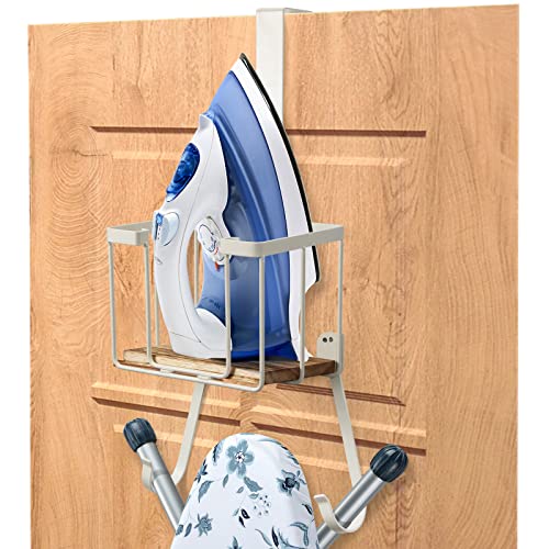 Tj.Moree Over The Door/Wall Mount Ironing Board Hanger, Laundry Room Iron And Ironing Board Storage Holder thumb #1