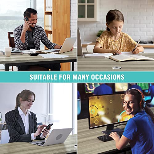 Jsungo L Shaped Desk With Storage, 95 Inch Gaming Table For Small Space, Long Writing Table For 2 Persons For Home Office, Study Worktation With Pc Shelves And Hook, Grey Oak #TOP7