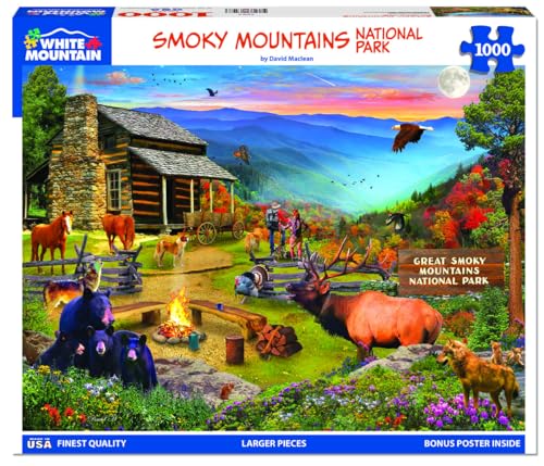 White Mountain Great Smoky 1000 Piece Jigsaw Puzzle