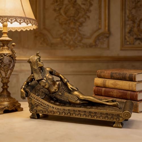 Estatua Reina Egipcia Cleopatra VII en Resina miniatura 5