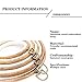 5 Pieces 8 inch Round Embroidery Hoops, Imitated Wood Plastic Display Frame for Cross Stitch Embroidery Round Hoops Arts Decoration