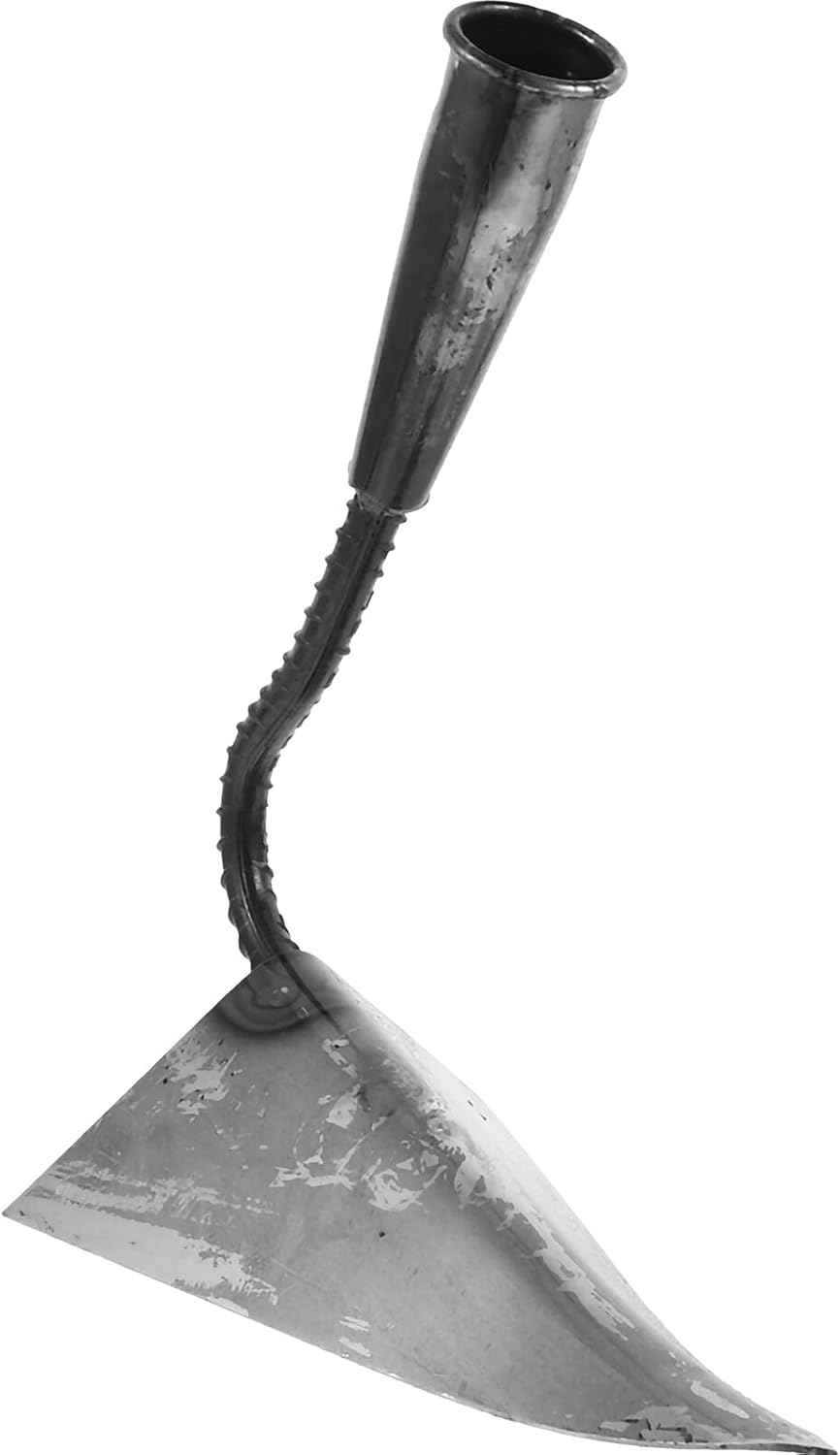 Heavy-Duty Stainless Steel Garden Hoe Head with Thickened Manganese Steel, Large Digging Soil Hoe for Vegetable Farming and Flower Gardening, Sturdy Outdoor Hand Tool for Soil