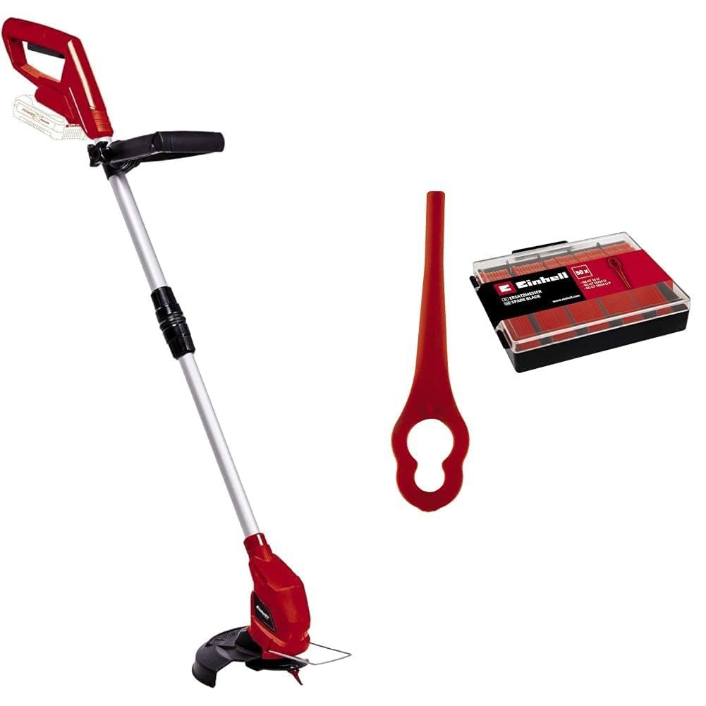 Einhell Akku-Rasentrimmer GC-CT 18/24 Li Power X-Change (18 V, 24 cm Schnittbreite, 8500 min^-1, Teleskop-Führungsholm, Flowerguard, inkl. 70 Kunststoffmesser, ohne Akku)