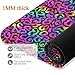 ALAZA Neon Rainbow Leopard Skin Cheetah Print Yoga Mat Non Slip Fitness Exercise Mat, Workout Mat for Yoga, Pilates and Floor Exercises