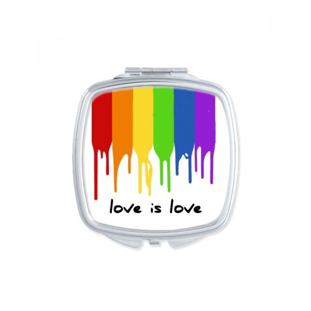 Miroir de poche LGBT Ally arc-en-ciel compact et mignon pour maquillage