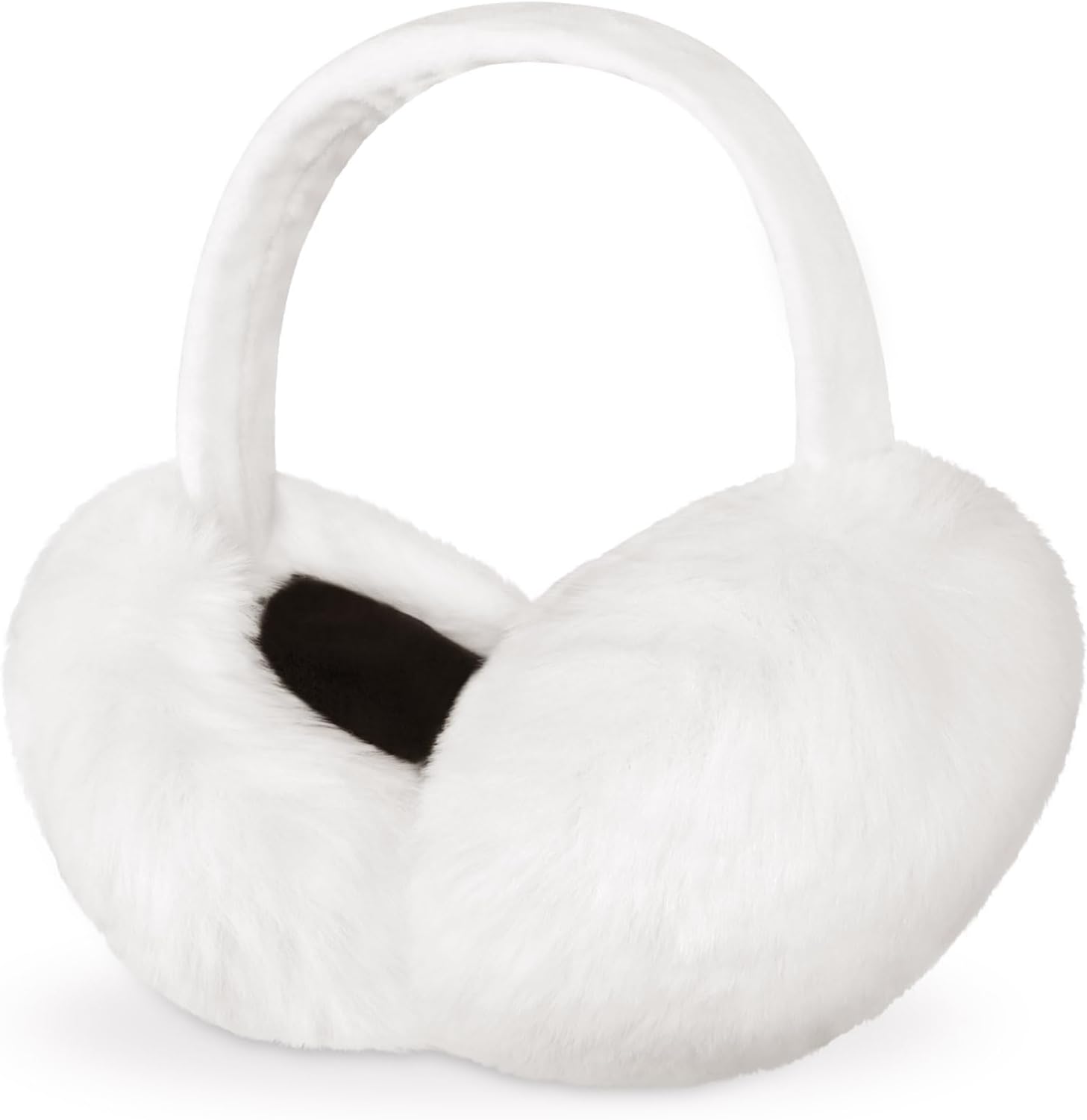 PROPOGWomen's Fleece Ear Warmers - White Earmuffs for Girls & Kids - Thermal Headband - Windproof Ear Covers for Cold Weather - Suitable for Outdoor Sports, Skiing, Walking & Winter Gift