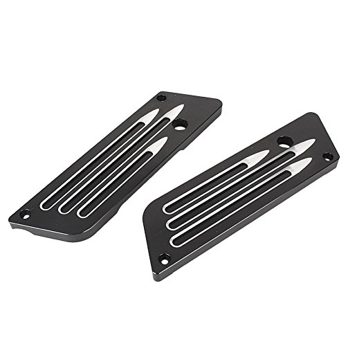 Cubiertas de Pestillos para Alforjas de Motocicleta Compatibles para Touring Street Glide Road King 1993-2013 Negro miniatura 3