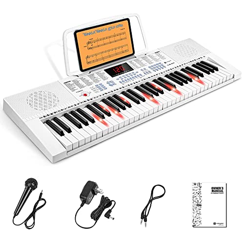 Clavier de piano numérique,clavier de piano 61 touches éclairées piano électrique portable pour débutants avec 3 modes d… - Les Beatles, Paul McCartney, John Lennon, RIngo Starr, George Harrison Clavier de piano numérique,clavier de piano 61 touches éclairées piano électrique portable pour débutants avec 3 modes d…