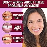 Denture Adhesives Cream,Dental Glue for False Teeth,Strong Hold Thermoplastic Adhesive Gel for Refitting & Tightening,Zinc-Free,Flavour Free,All Day Protection for Full/Partial Dentures - Image 3