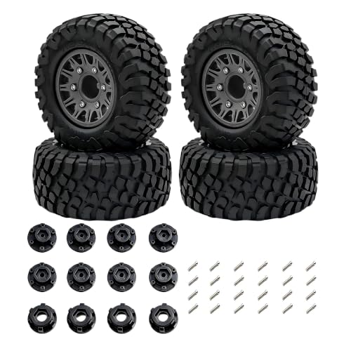 RC Short Course Truck Ready with Pre-Mounted Black On-Road Wheels and Tires