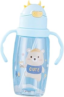 Hohopeti 1 Peça Copo Com Canudinho Brilhante Copo Com Canudinho Para Crianças Copo Para Beber De Bebê Copo De Água Para Crianças Garrafa De Água Esportiva Para Crianças Garrafa De
