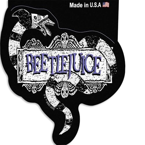 Image of Beetlejuice Spooky Adhesive Vinyl Decal - Vintage Beetlejuice Sticker for Car, Water Bottle or Laptop