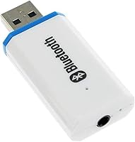 Vista 4 de Adaptador USB Bluetooth, receptor de audio USB Bluetooth inalámbrico para sistema de sonido estéreo de hogar/coche, altavoces portátiles con entrada