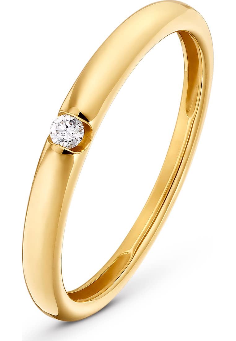 CHRIST Damen-Damenring 1 Diamant
