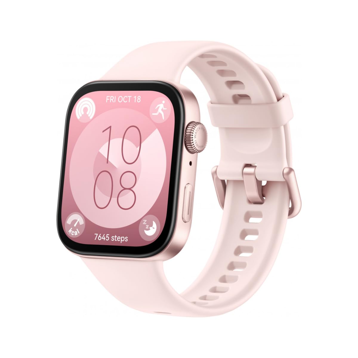 Huawei Watch Fit 3 Rose - Écran AMOLED de 1,82" - Fitness Tracking GPS - 10 Jours d'autonomie - Compatible iOS et Androi