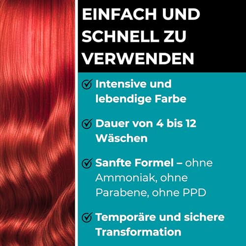 Vip's Prestige Be Extreme | Semipermanenter Haartonisierer 60 Crazy Orange | Reines Pigment | Verleiht gefärbten oder grauen Haaren Farbe | Temporäres Ergebnis | Ammoniakfrei, Parabenfrei, PPD-frei