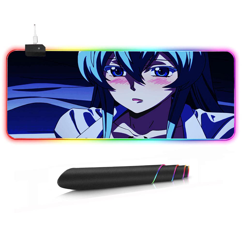 Amazon.co.jp: RGBゲーミングマウスパッド Akame Ga Kill 制服を着た