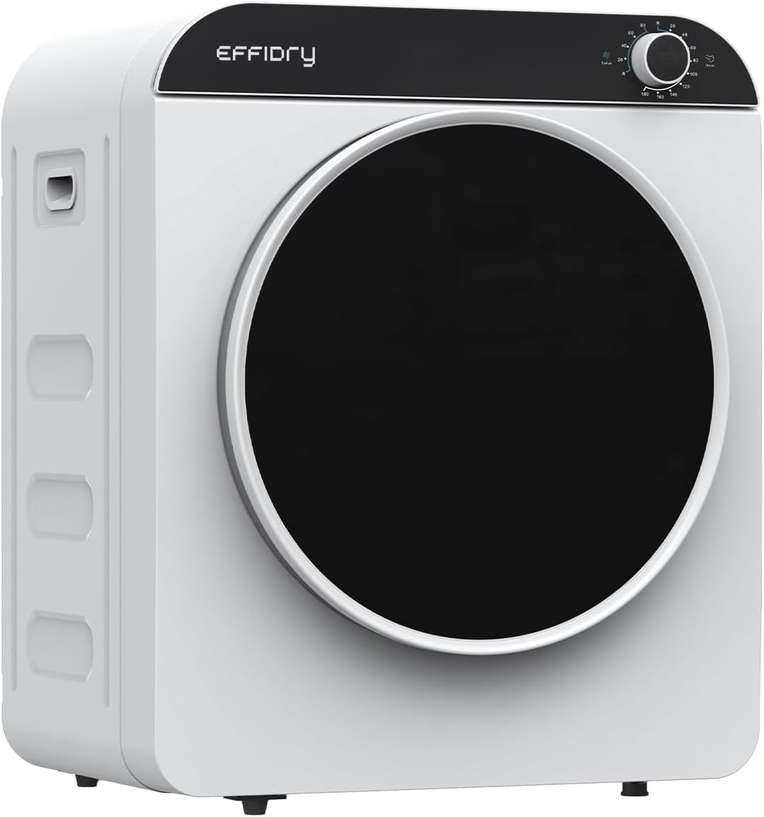 Effidry Moon Curve Portable Clothes Dryer 850W 2 Cu Ft Stainless Steel Compact for Apartments RVs Dorms 12LBS