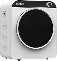 Effidry Moon Curve Portable Clothes Dryer 850W 2 Cu Ft Stainless Steel Compact for Apartments RVs Dorms 12LBS