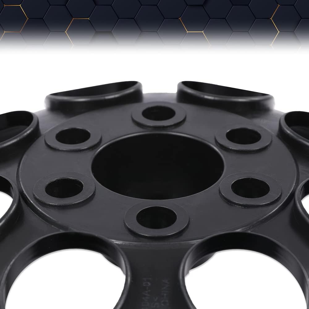 PIT66 10" 4PCS Chrome Black Wheel Cover Hub Caps Golf Cart Compatible with Yamaha/EZGO Club Car