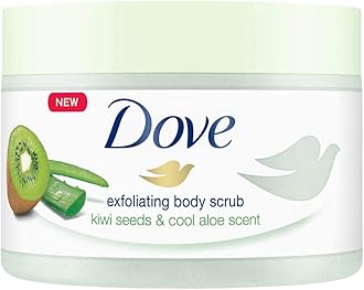 Dove Body Scrub with Kiwi and Aloe Pack of 4 (4 x 225 ml)
