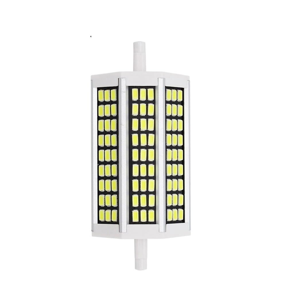 HHF Iluminación del hogar, Paquete de 10, bombilla de foco de diodo LED R7S AC220V 78/118/135/189mm lámpara de reflector LED SMD5730 sin parpadeo(Cool White,10W 118mm)