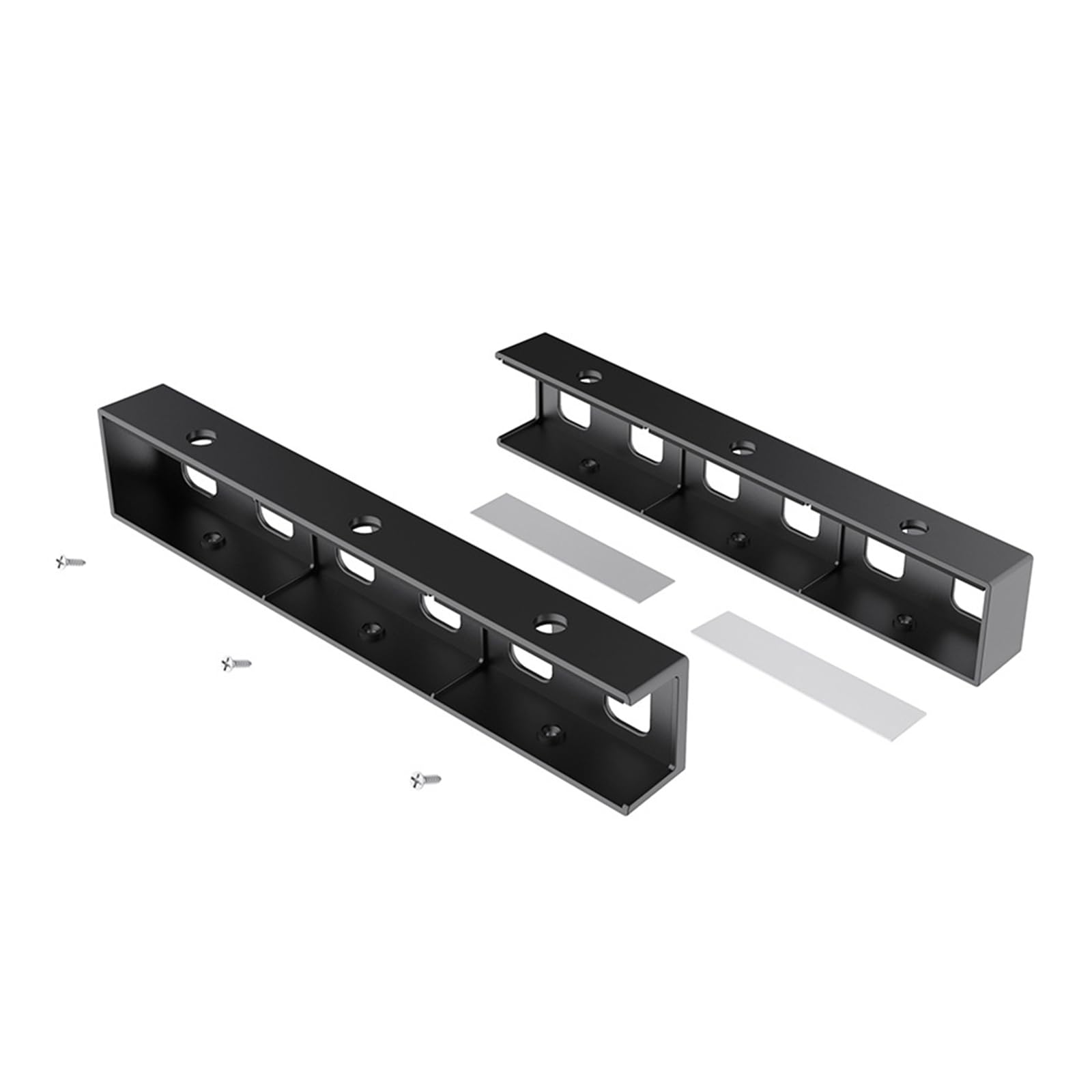 JINPIAOPIAO Under Desk Laptop Mount Space Saving Organizers Antislip Silicone Pad for Secure Storage and Workspaces Optimization