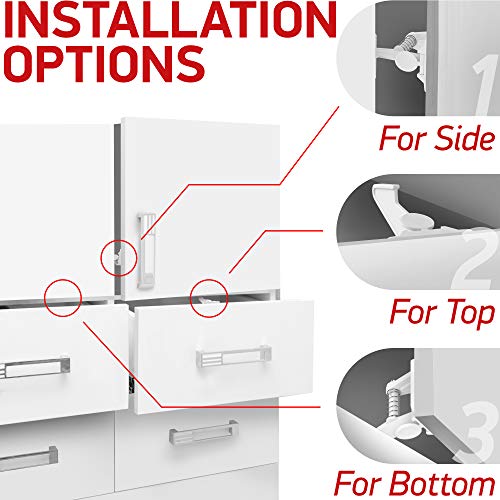 image for DB DAILY BEST Upgraded Cabinet Locks For Babies - Child Safety Latches