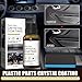 Car Plastic Restorer - 2Pcs Crystal Coating for Car Plastic & Rubber, 2025 Upgrade Long-Lasting Ceramic Protectant, Restore & Shine Car Trim Plastic Parts Kit with Applicator
