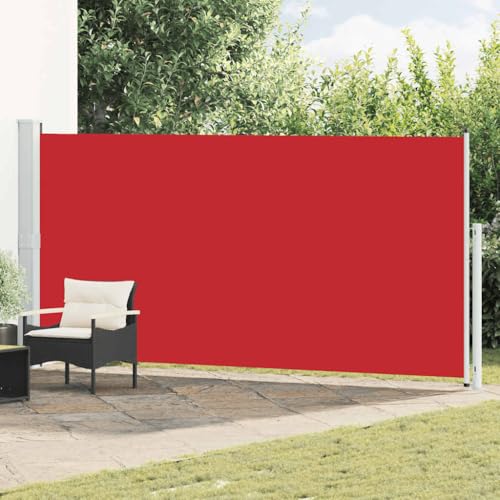 Genérico Toldo Lateral retráctil de jardín Rojo 180x500 cm, Sombrillas Rojo,313410