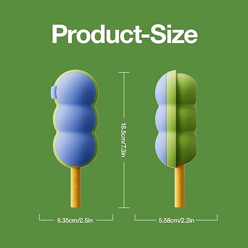 Miniatura 6 de CHAKO LAB Moldes para paletas con pajilla, reutilizable, de silicona, sin BPA, para hacer paletas de hielo, fácil liberación