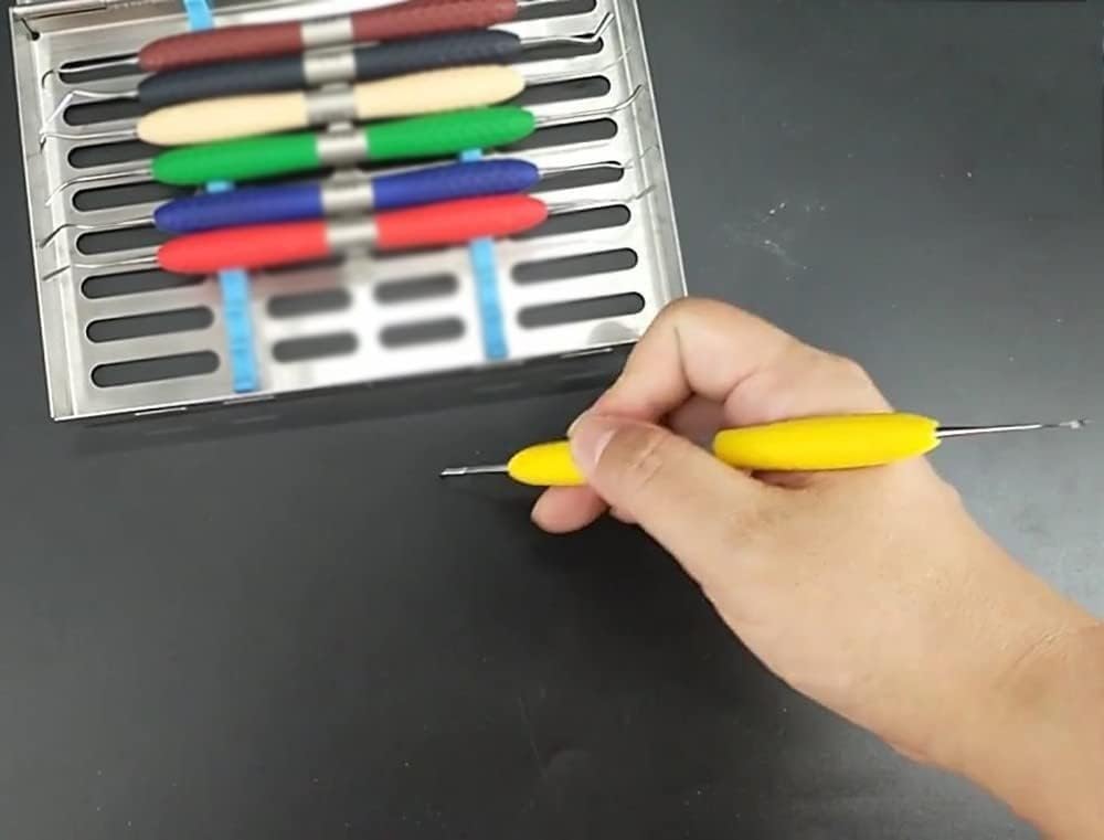 Caja de gestión de Instrumentos dentales Caja de esterilización Herramientas quirúrgicas de Acero Inoxidable de Alta Temperatura Cuidado bucal Autoclave