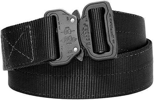 Klik Belt, World's Strongest 2-Ply Tactical Belt for Law Enforcement and Military,Matte Black,38 inch