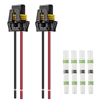 Vista 1 de UTSAUTO 9005 9006 H10 Conectores de cable Adaptador hembra Arnés de cableado Enchufes Alambre para faros antiniebla