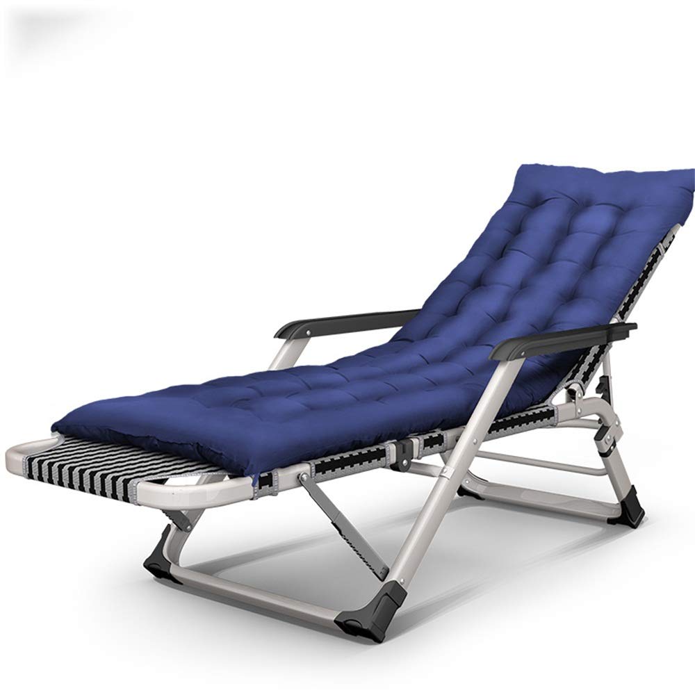 Sonnenliege, Sonnenbett, Erweiterter Liegestuhl, Klappbarer Gartenstuhl, Loungesessel, Verstellbare Rückenlehne, Zusammenklappbar, Leicht, Für Garten, Terrasse, Außenbüro