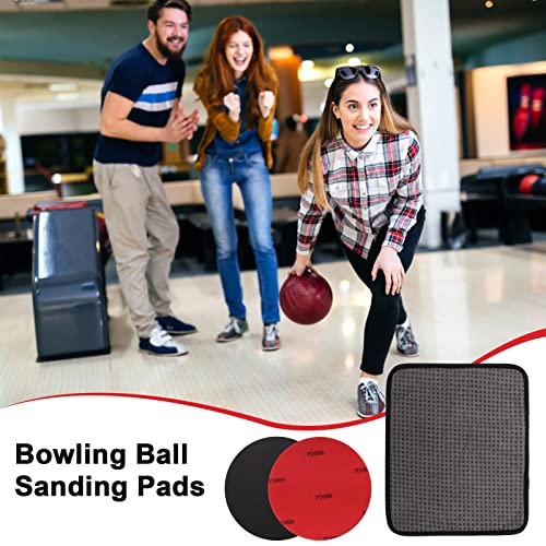 Windspeed 6+1 Pack Bowling Ball Sanding Pads with Bowling Towels, Bowling Ball Cleaning Pad 500/1000/2000 Bowling Ball Grit Pads - Thumbnail 7