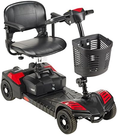 Drive Medical SFSCOUT4-EXT Spitfire Scout 4 Mobility Scooter, Red/Blue