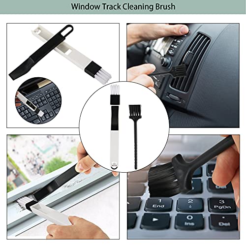 Openfly Groove Gap Cleaning Tools, 8 Pack Hand-Held Window Door Track Cleaning Brush, Window Blind Duster Brush, Windowsill Sweeper Crevice Cleaning Tool For Shutters, Air Conditioner, Car Vents #TOP5