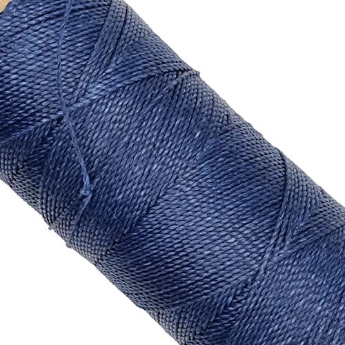 Linhasita Waxed Thread 100 g / 170 m Polyester 1 mm Thick Macrame, 30 Colours navy, Navy Blue, 170 metros / 100 gr