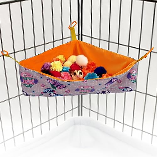 Welsoon Sugar Glider Toy Box - Hanging Hammock for...