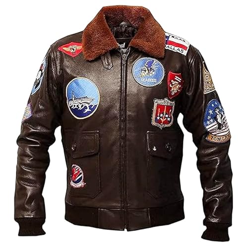 G1 Bomber Tom Cruise Pete Maverick Top Real Leather Aviator Flight Jacket for Mens