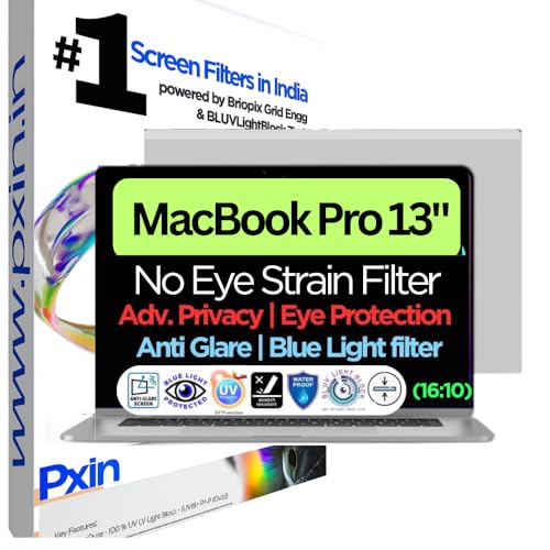 Image of Pxin 13 Inch Macbook Pro (2018-2025) Privacy Screen | Adv. StealthView | Laptop Ultra Privacy | Anti UV | Anti-Glare | Blue Light Block