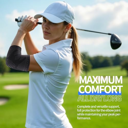 Lexniush Ellenbogenbandage für Damen/Herren - Kompression Ellenbogen Bandage für Tennisarm, Golferarm, Sport - Tennisarm Bandage Links/Rechts für Arthritis, Sehnenentzündung, Gelenkschmerzen