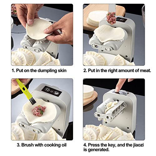 Foto von Automatisch Knödelmacher Elektrische Ravioli Former Automatic Dumpling Maker Elektrischer Knödelmacher Knödelformdruck Knödel Schimmel Ravioli Mold Knödelmaschine Teigtaschenformen Ravioli Maker
