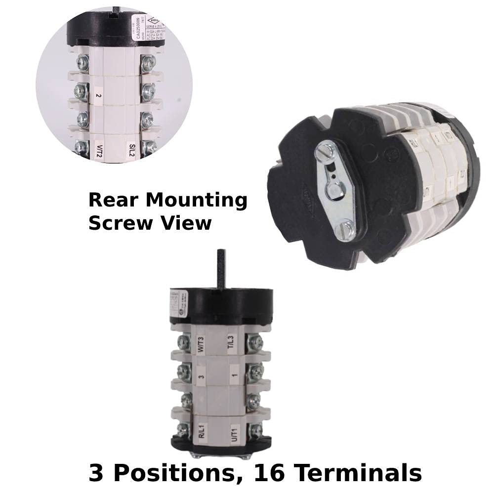 Bremas 32A 690VAC Switch, Change Over Selector Switch, 3 Positions 10
