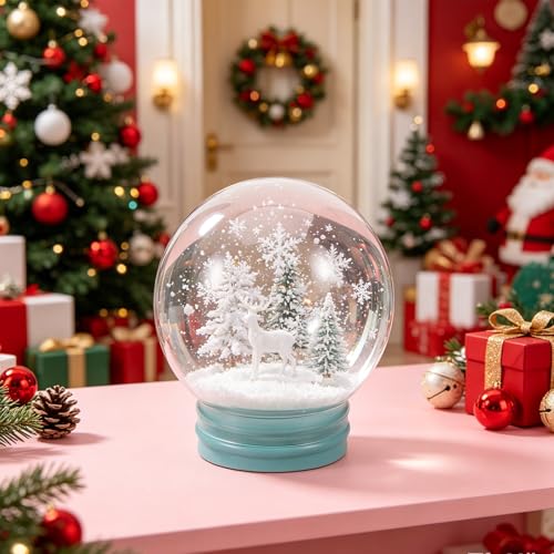 Globo de nieve DIY de 18 cm para decoración de bodas y cumpleaños 4