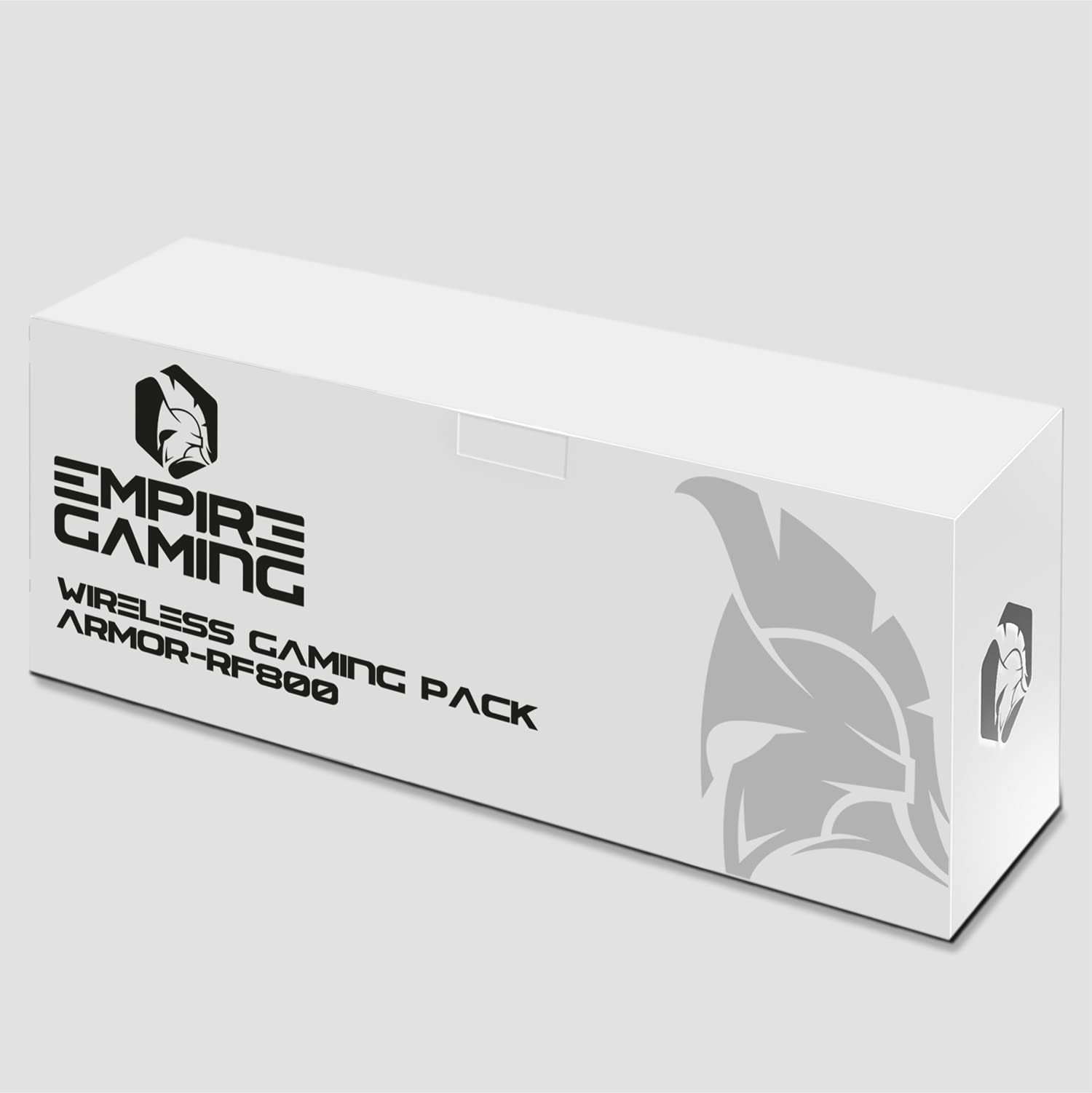 Empire Gaming - Armor RF800 Teclado y Ratón Para Gamers inalámbrico QWERTY (Layout Español) Con Mouse Pad - RGB Wireless 2.4Ghz Keyboard - 4800 DPI Mouse - PC PS4 PS5 Xbox One/Series Mac - Blanco