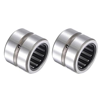 uxcell NK17/20 Needle Roller Bearings 17mm x 25mm x 20mm Chrome Steel Open End 2pcs